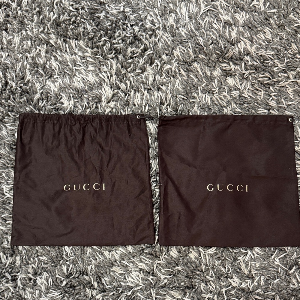Gucci Chocolate Brown Dust Bags